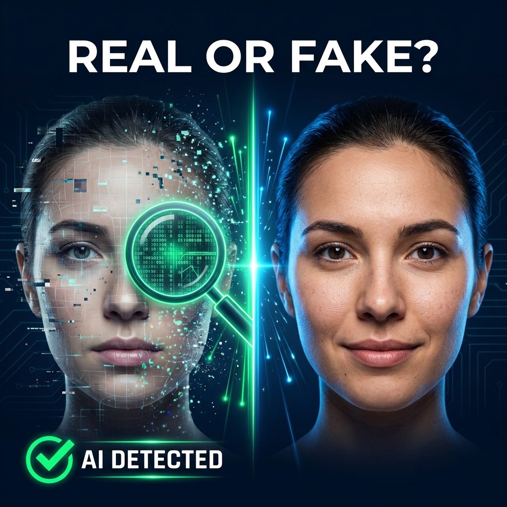 Digital data streams representing deepfake technology