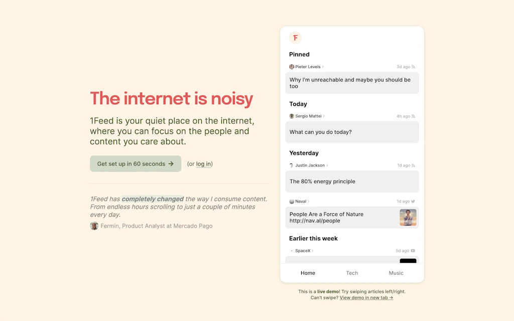 1Feed screenshot 2 of 5