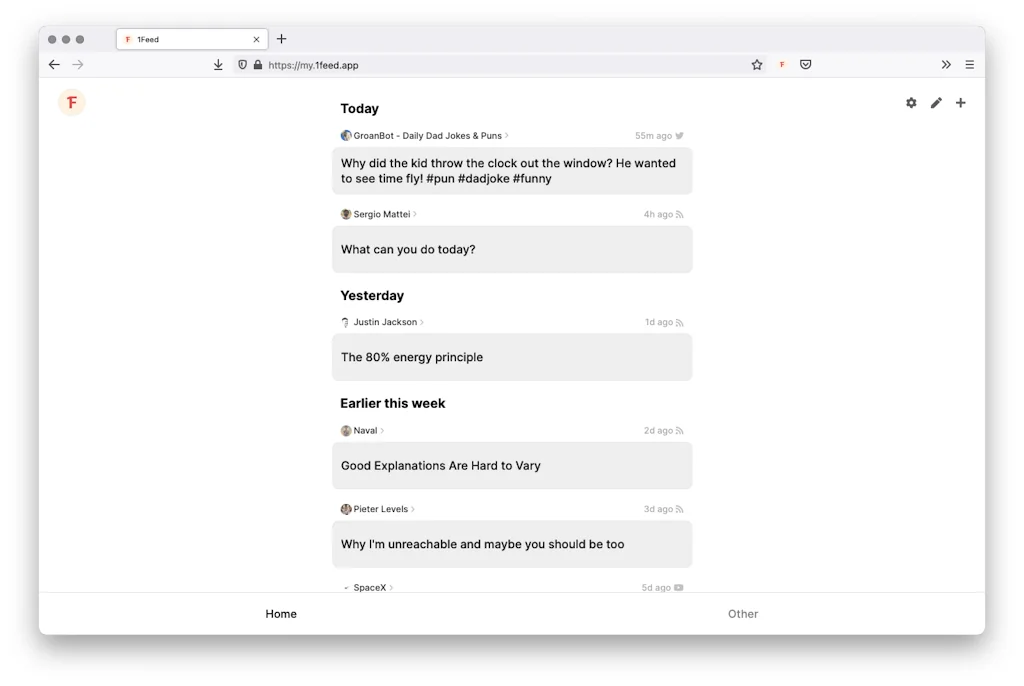 1Feed screenshot 3 of 5
