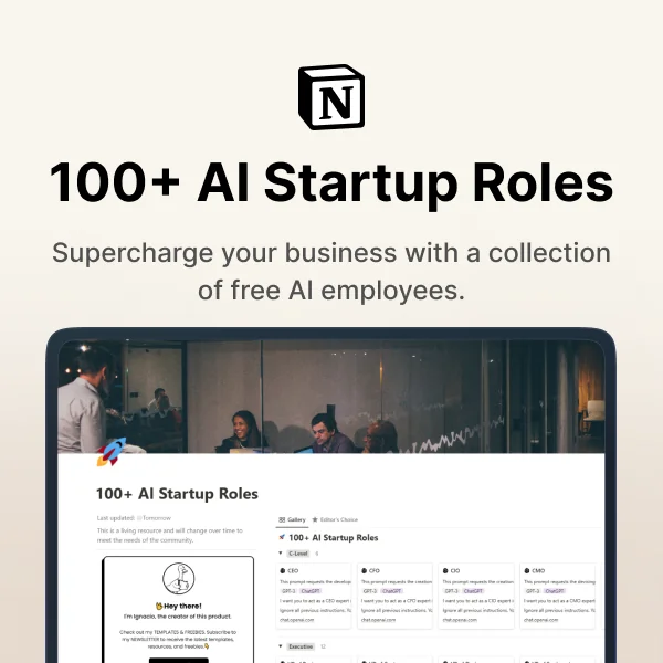 100+ Startup Roles Prompt Templates screenshot 2 of 4