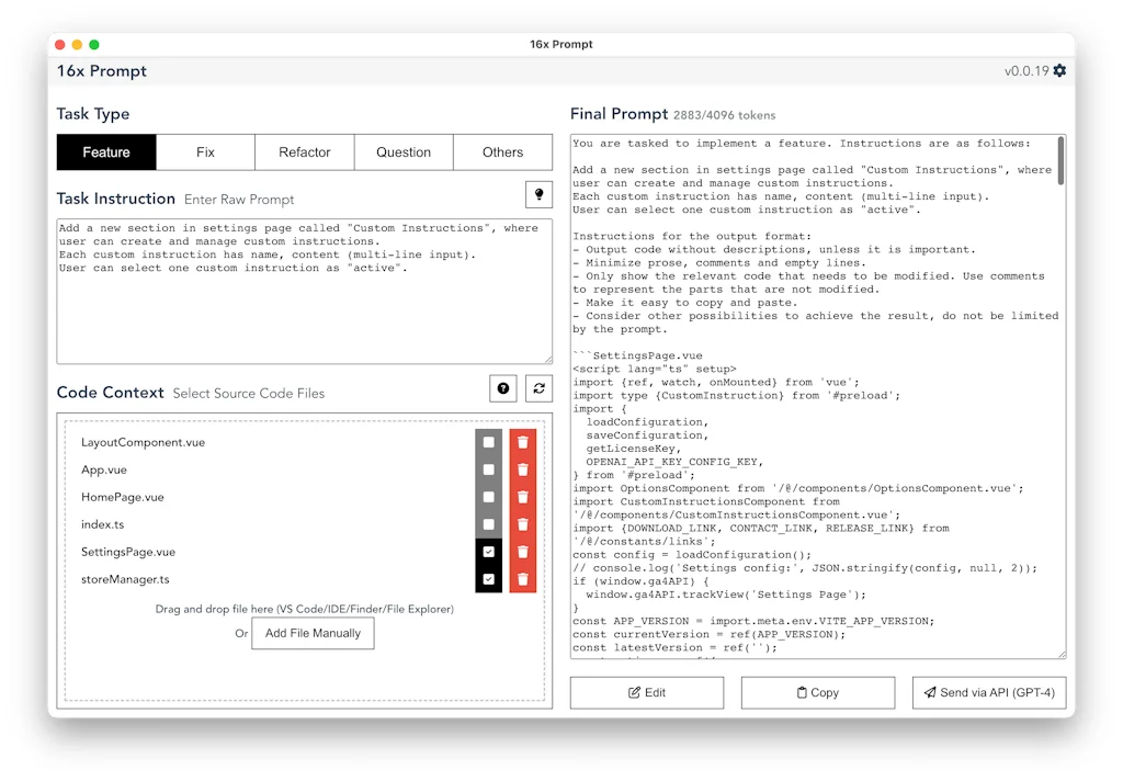 16x Prompt screenshot 2 of 3