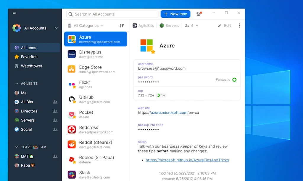 1Password screenshot 2 of 3