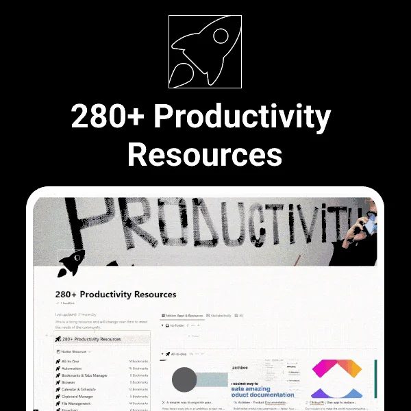 280+ Productivity Resources screenshot 2 of 4