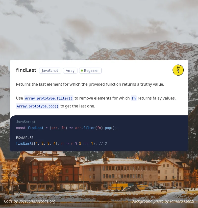 30 seconds of code screenshot 11 of 16