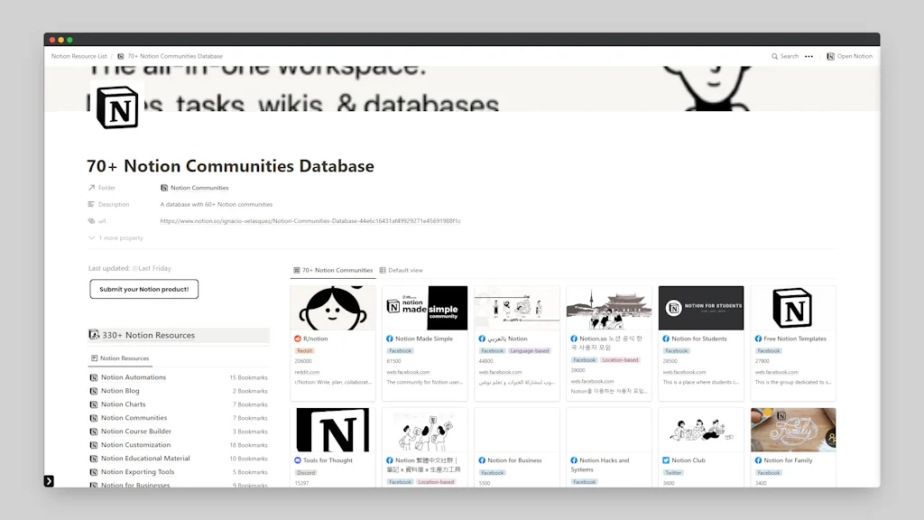 330+ Notion Resources screenshot 4 of 6