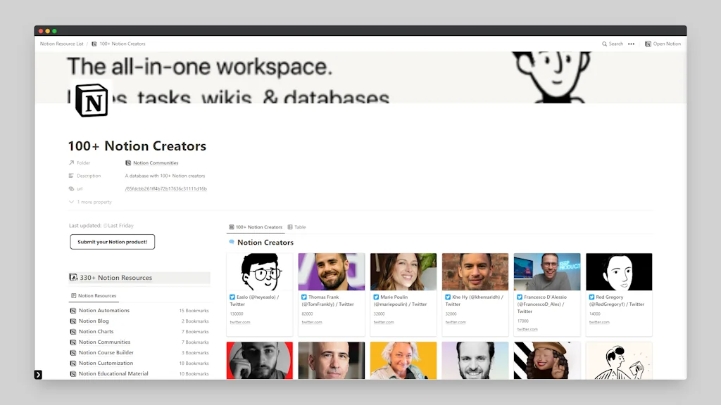 330+ Notion Resources screenshot 5 of 6