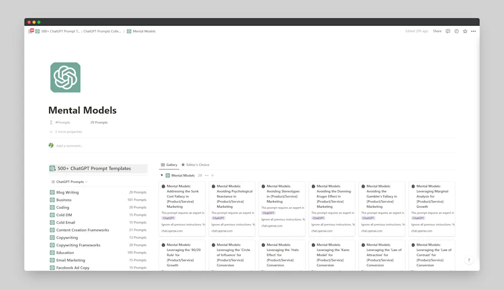 500+ AI Chatbot Prompt Templates screenshot 7 of 8