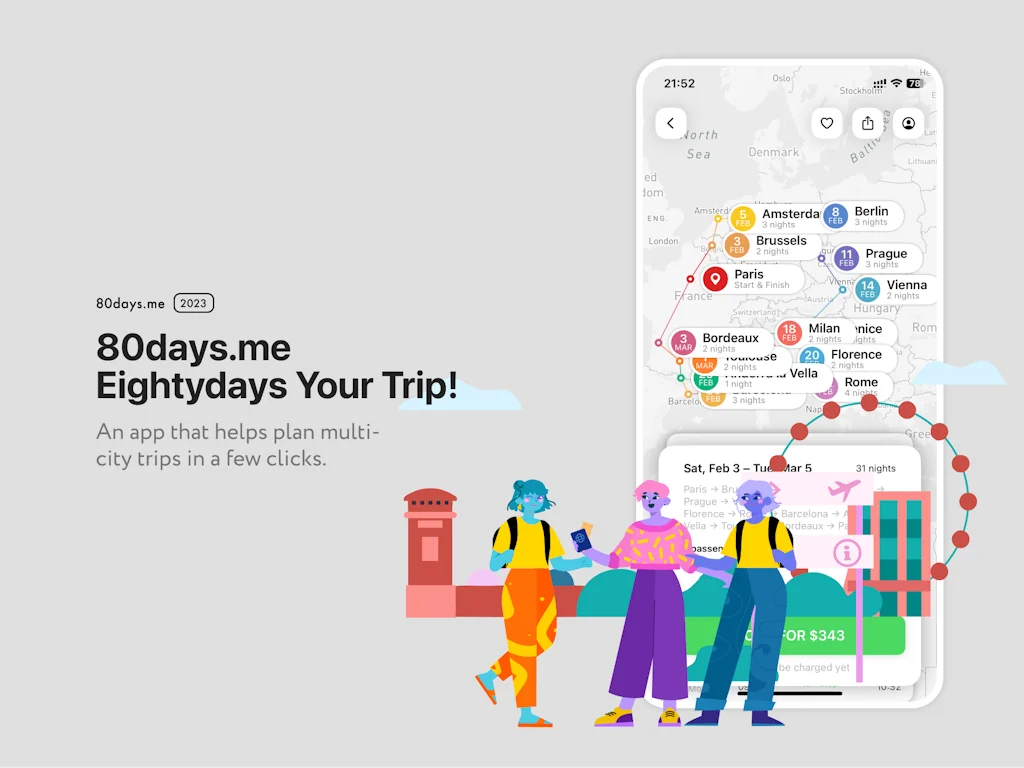80days.me | Multi-city Travel 2024 screenshot 2 of 10