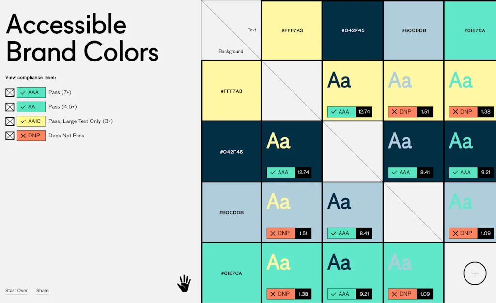 Accessible Brand Colors screenshot 1 of 2