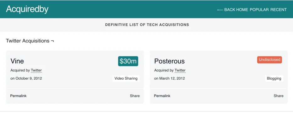 AcquiredBy screenshot 2 of 3