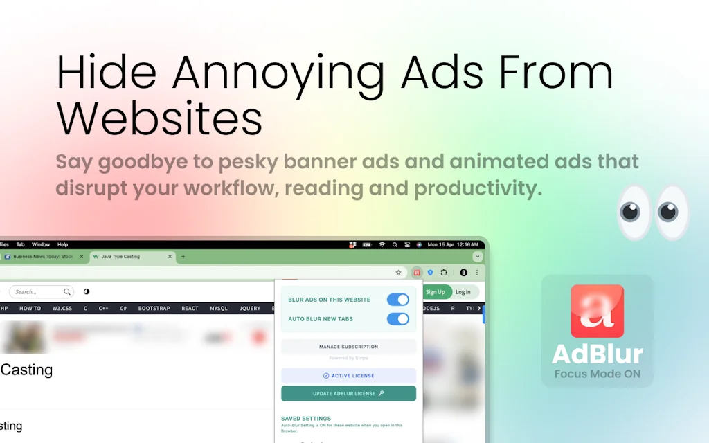 AdBlur - Hide Ads, Focus on Browsing screenshot 1 of 5