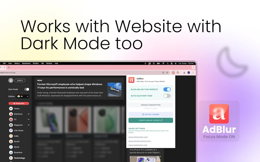 AdBlur - Hide Ads, Focus on Browsing screenshot 2 of 5