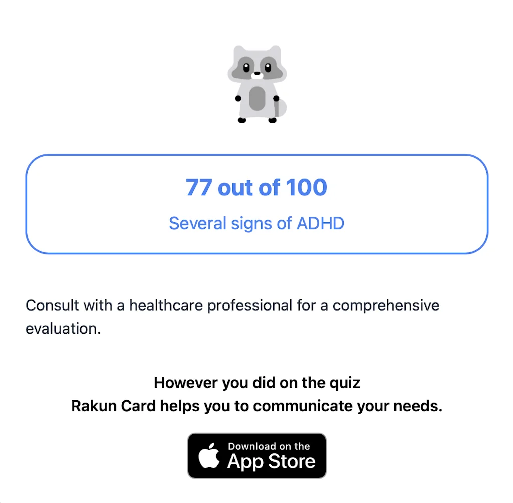 ADHD Quiz screenshot 2 of 5