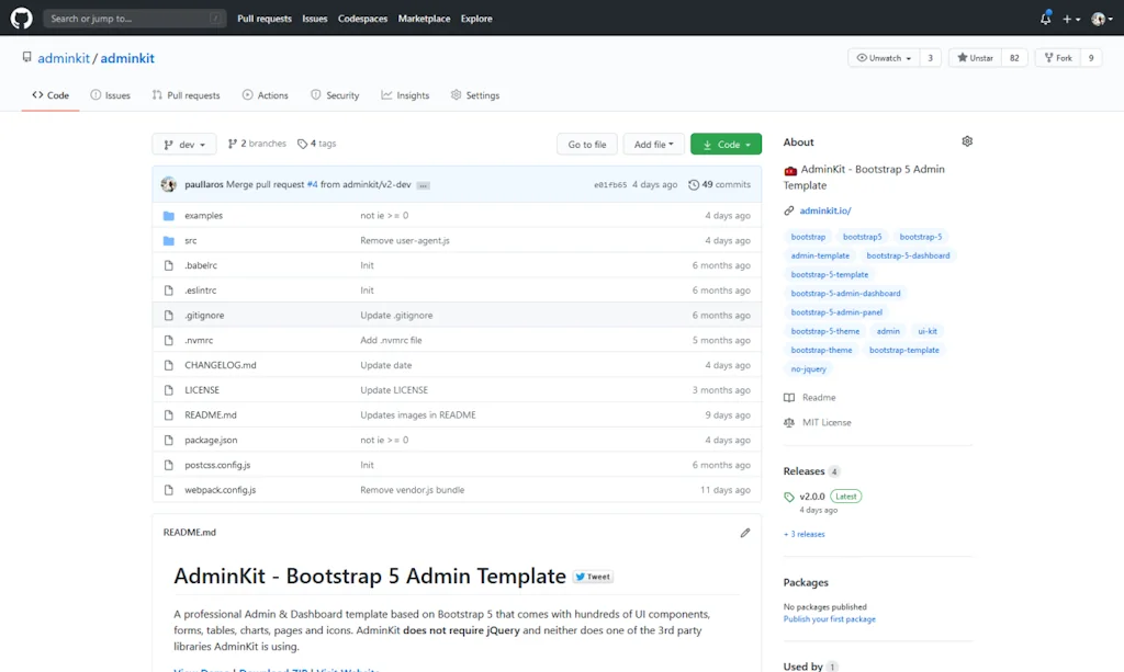 AdminKit screenshot 6 of 6
