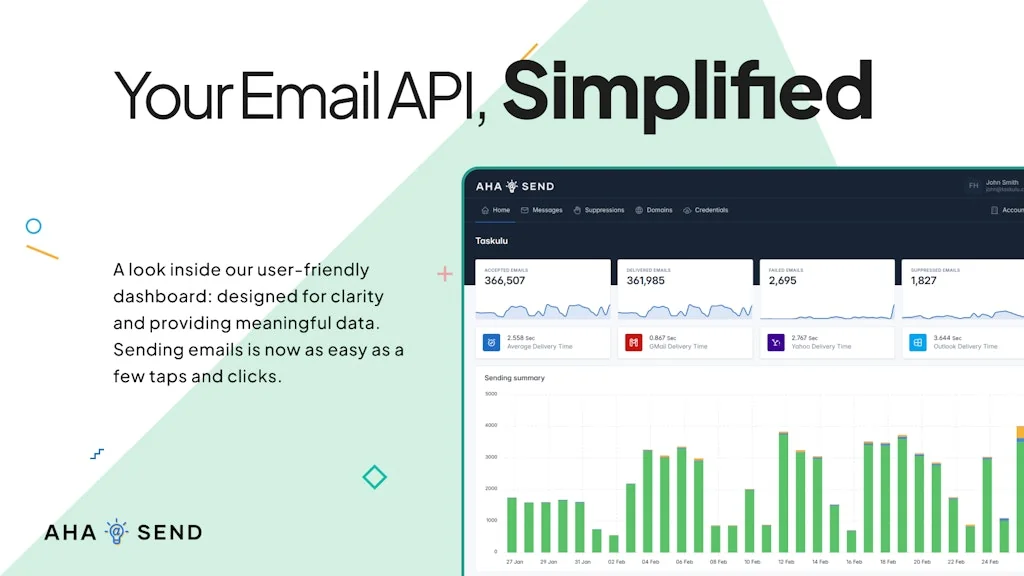 AhaSend screenshot 1 of 3
