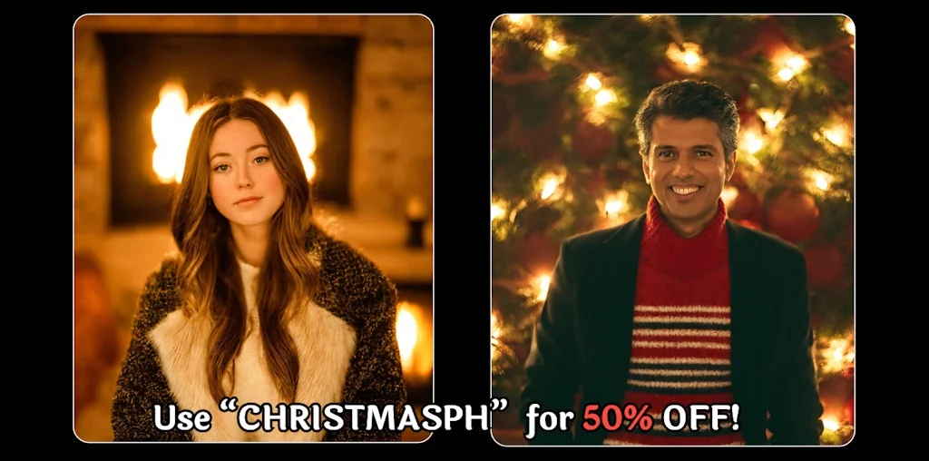 AI Christmas portrait generator screenshot 2 of 4