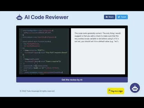 AI Code Reviewer screenshot 1 of 6