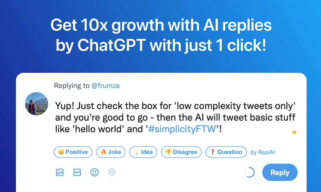 AI-driven replies generator for Twitter & LinkedIn screenshot 2 of 5