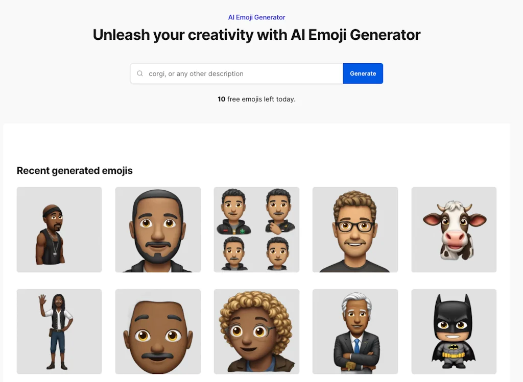 AI Emoji Generator screenshot 1 of 3