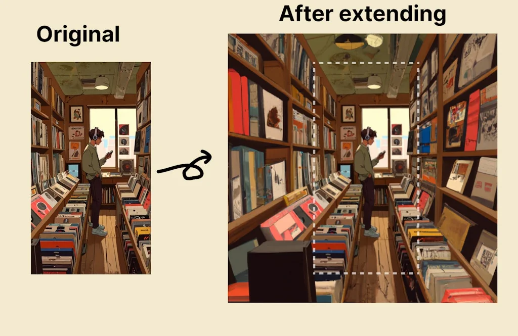 AI image extender screenshot 2 of 5