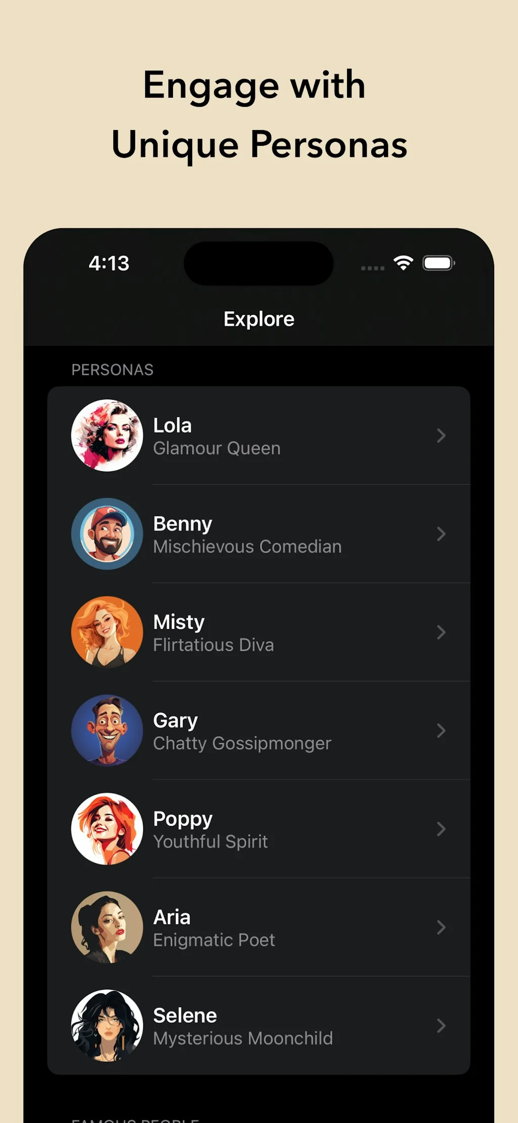 AI Persona Chat screenshot 2 of 6