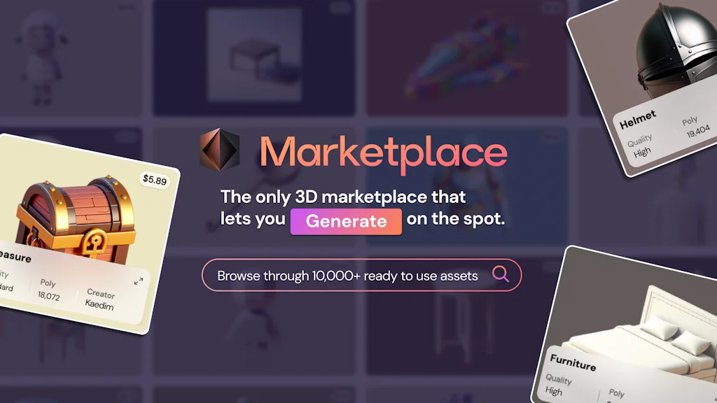 AI-powered 3D Marketplace screenshot 2 of 4
