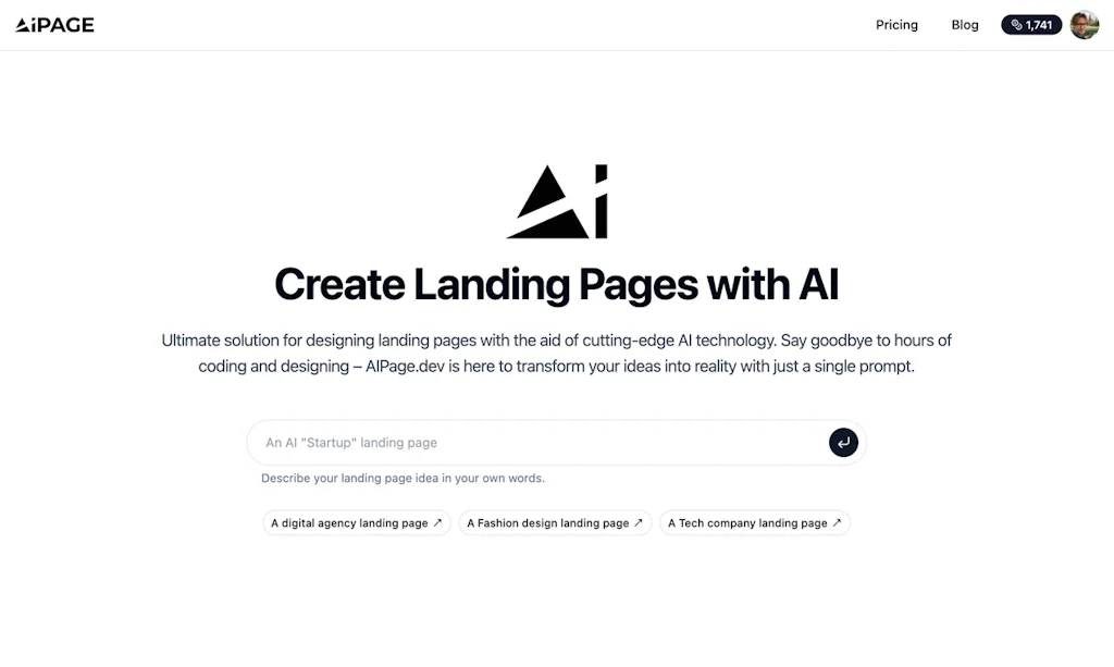AI-Powered Landing Page Generator screenshot 2 of 6
