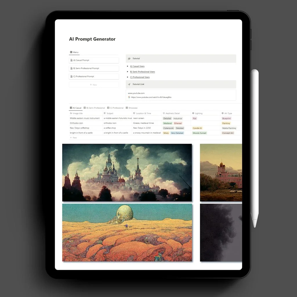 AI Prompt Generator - Notion Template screenshot 3 of 4
