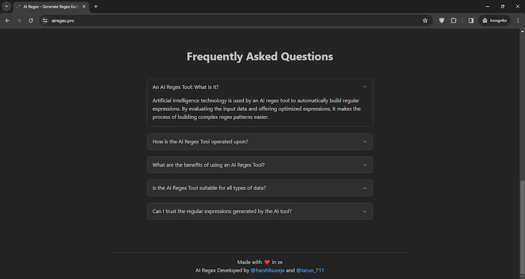 Ai Regex screenshot 6 of 6