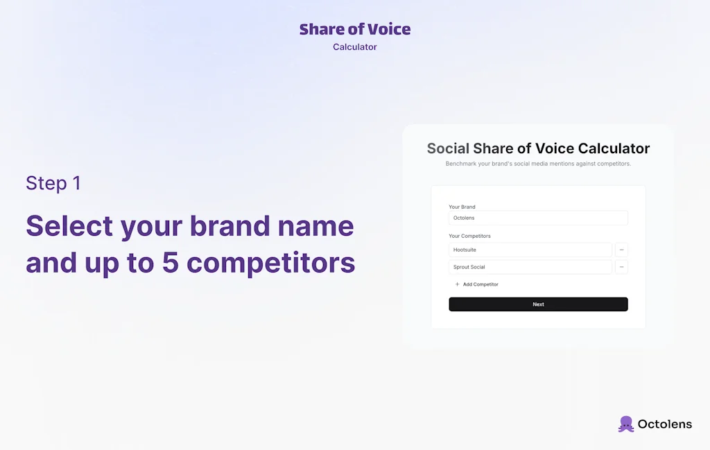 AI Share of Voice Calculator screenshot 2 of 5
