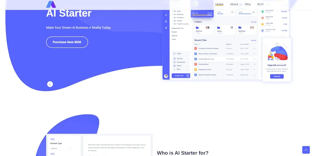 AI Starter | An AI "Biz-in-a-Box" screenshot 1 of 6