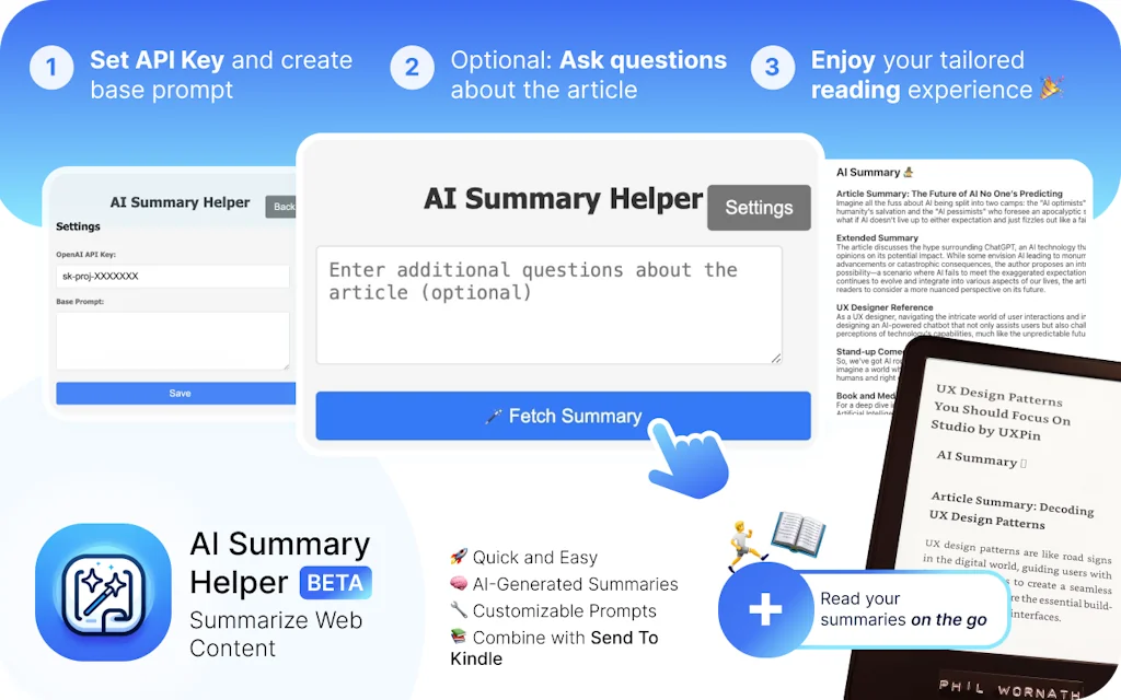AI Summary Helper screenshot 1 of 3