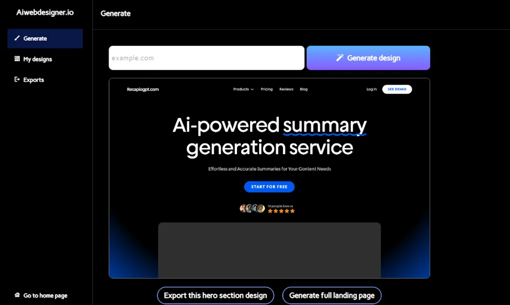 AI Web Designer screenshot 3 of 3
