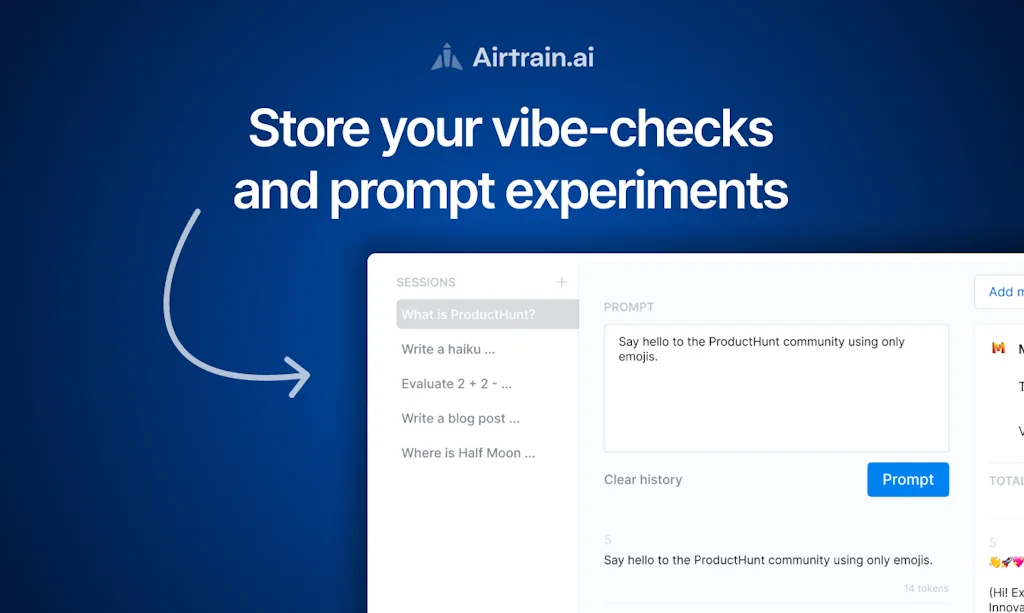 Airtrain.ai LLM Playground screenshot 5 of 5