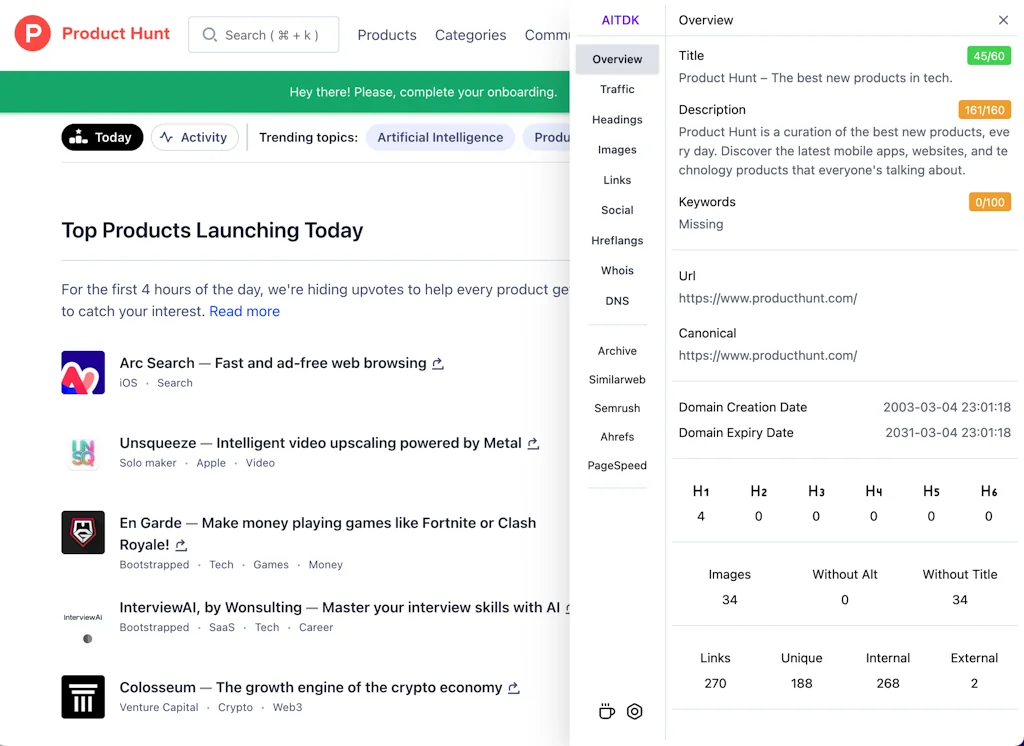 AITDK Extension screenshot 2 of 3