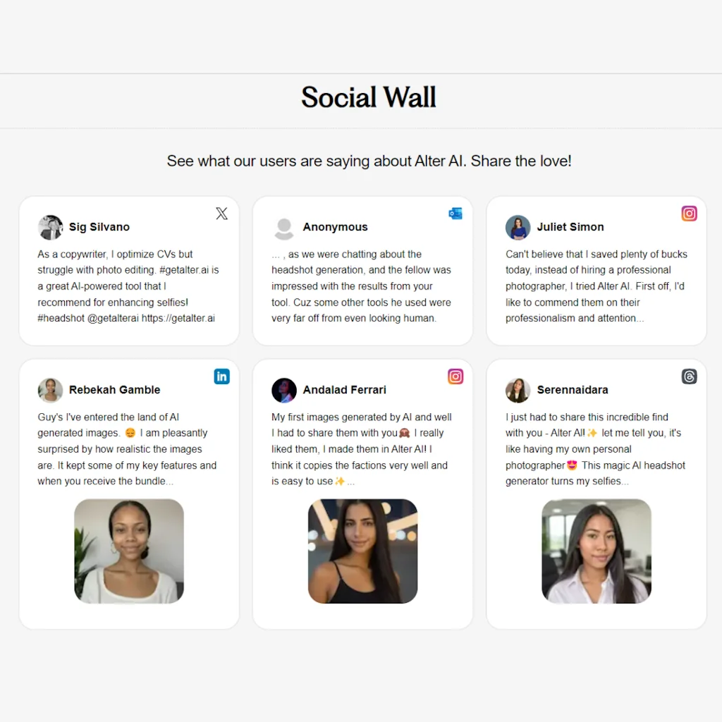 Alter AI: AI Headshot Generator screenshot 2 of 3