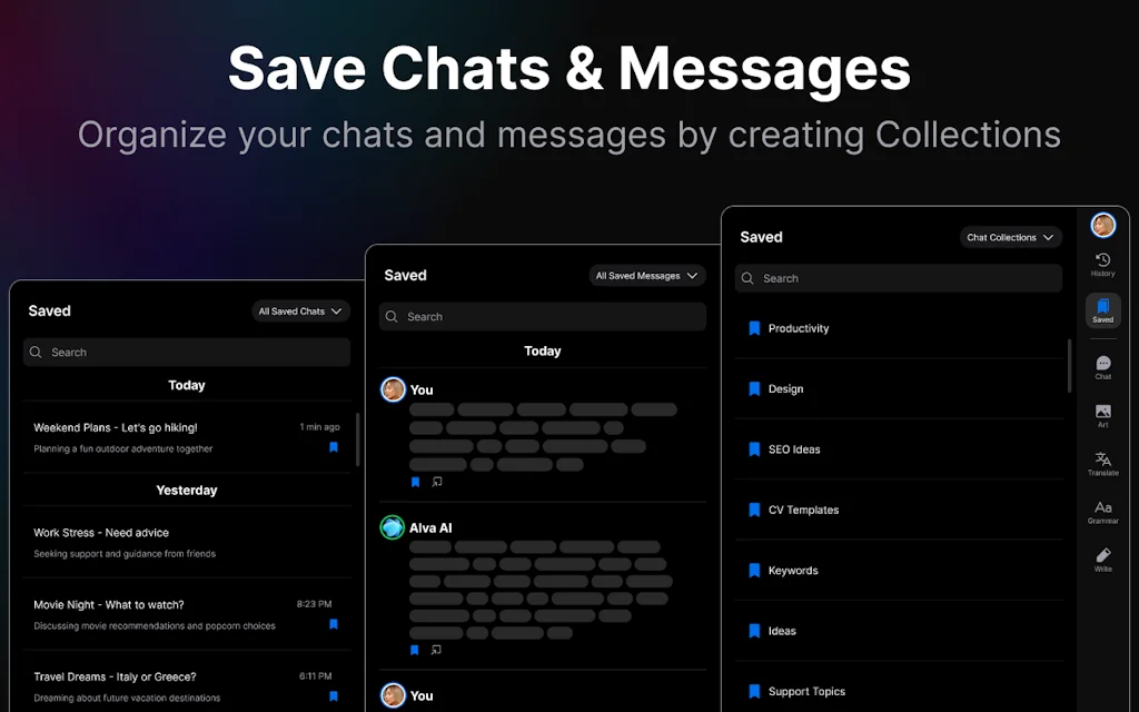 Alva AI - Sidebar Chrome extension screenshot 4 of 6