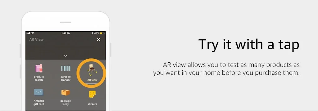 Amazon AR view screenshot 3 of 5