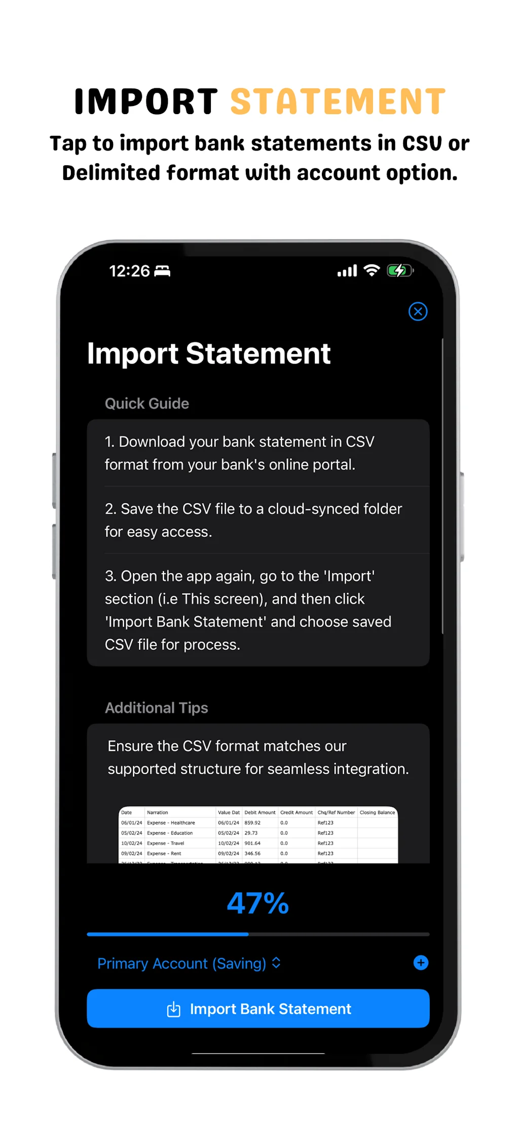 Amigo AI Expense Manager screenshot 1 of 3