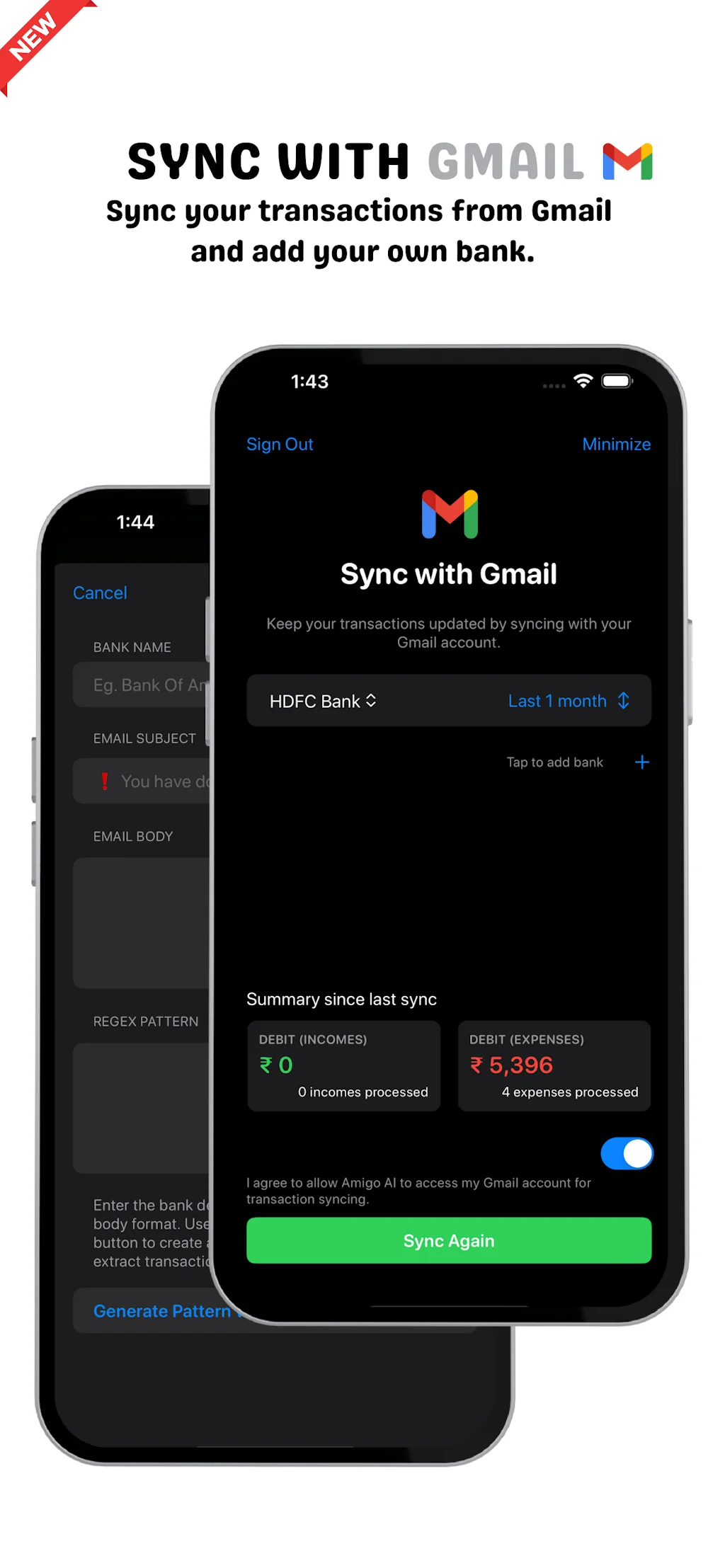 Amigo AI Expense Manager screenshot 2 of 3
