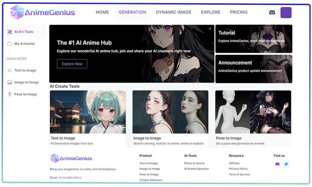 AnimeGenius-Anime AI Generator screenshot 5 of 6