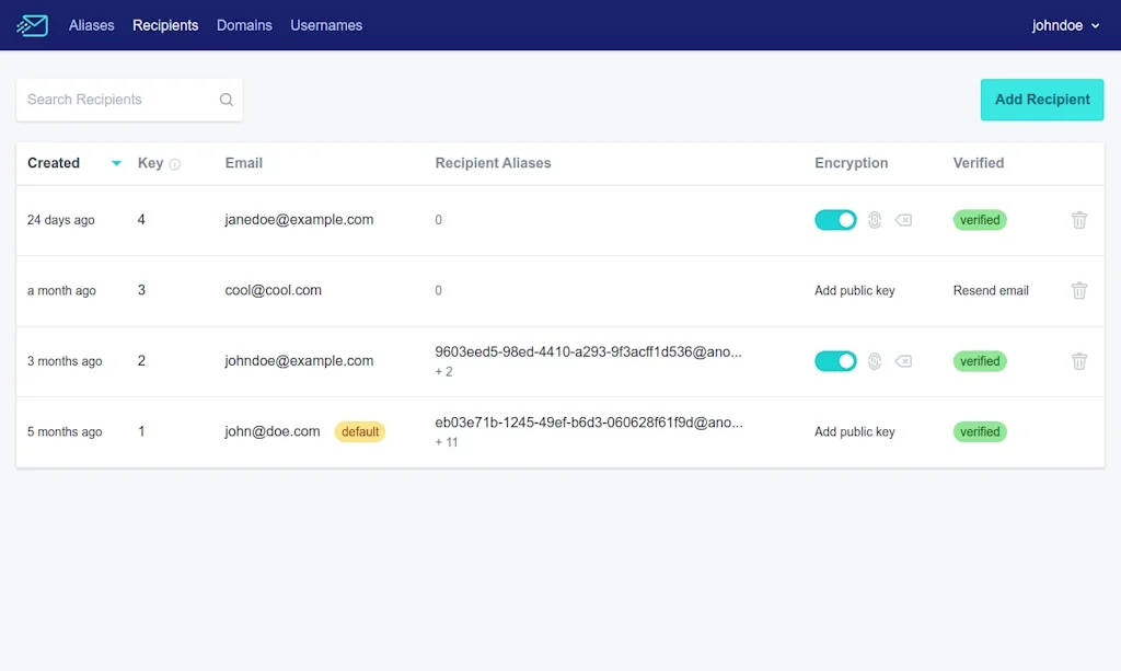 AnonAddy screenshot 3 of 9
