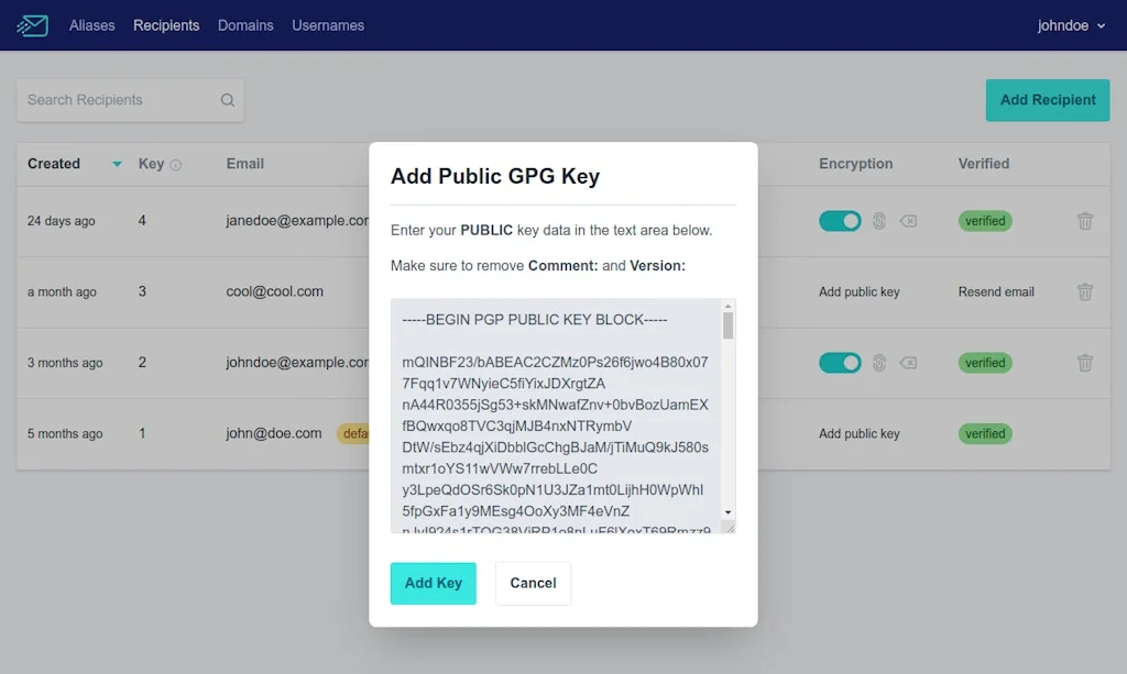 AnonAddy screenshot 4 of 9