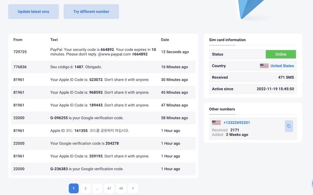 AnonymSMS - Receive SMS Online screenshot 4 of 7