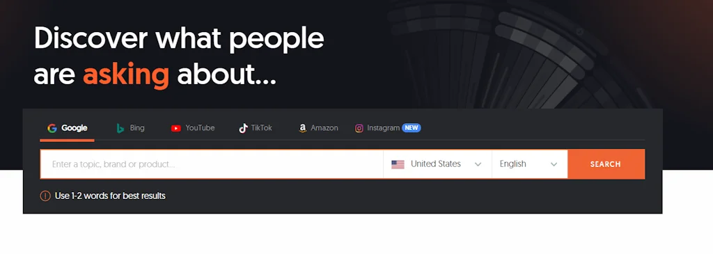 Answerthepublic.com screenshot 2 of 4