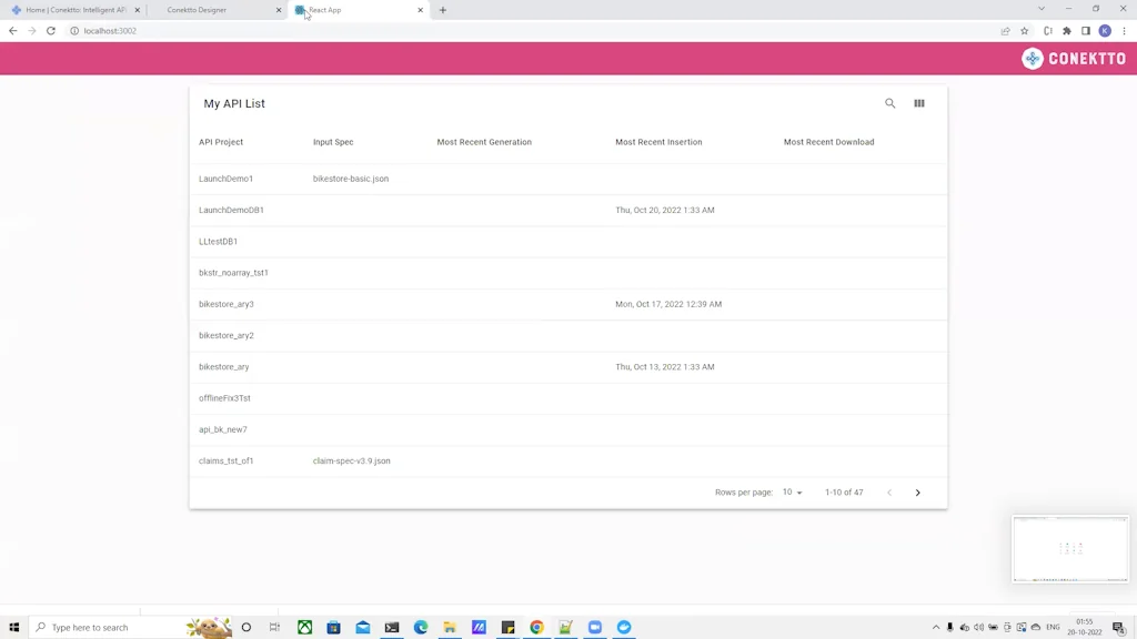 Conektto API Test Harness screenshot 15 of 21