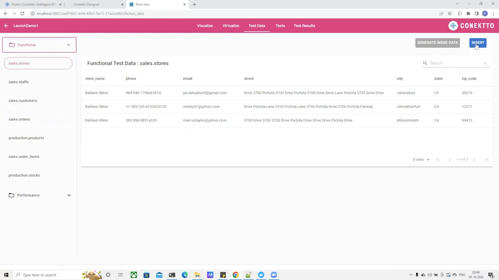 Conektto API Test Harness screenshot 18 of 21