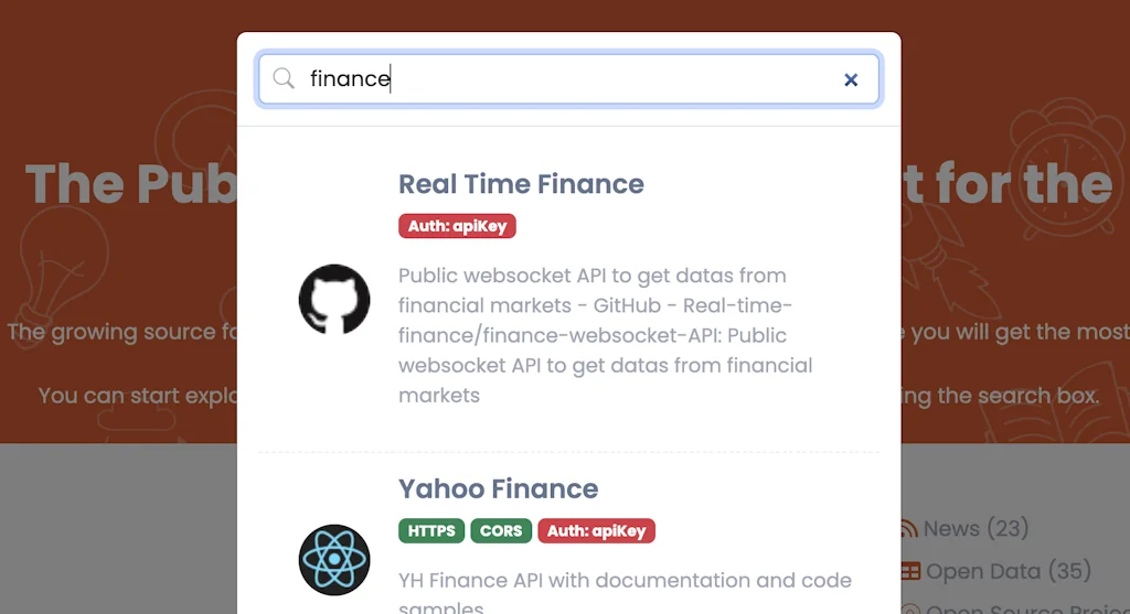 APIsList screenshot 1 of 3