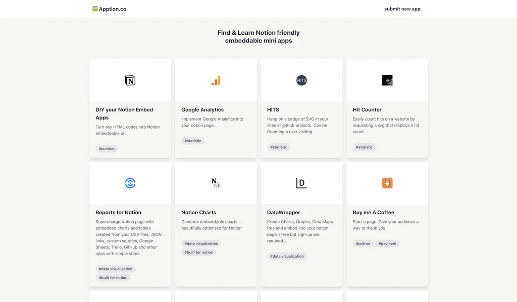 Apption for Notion screenshot 1 of 3