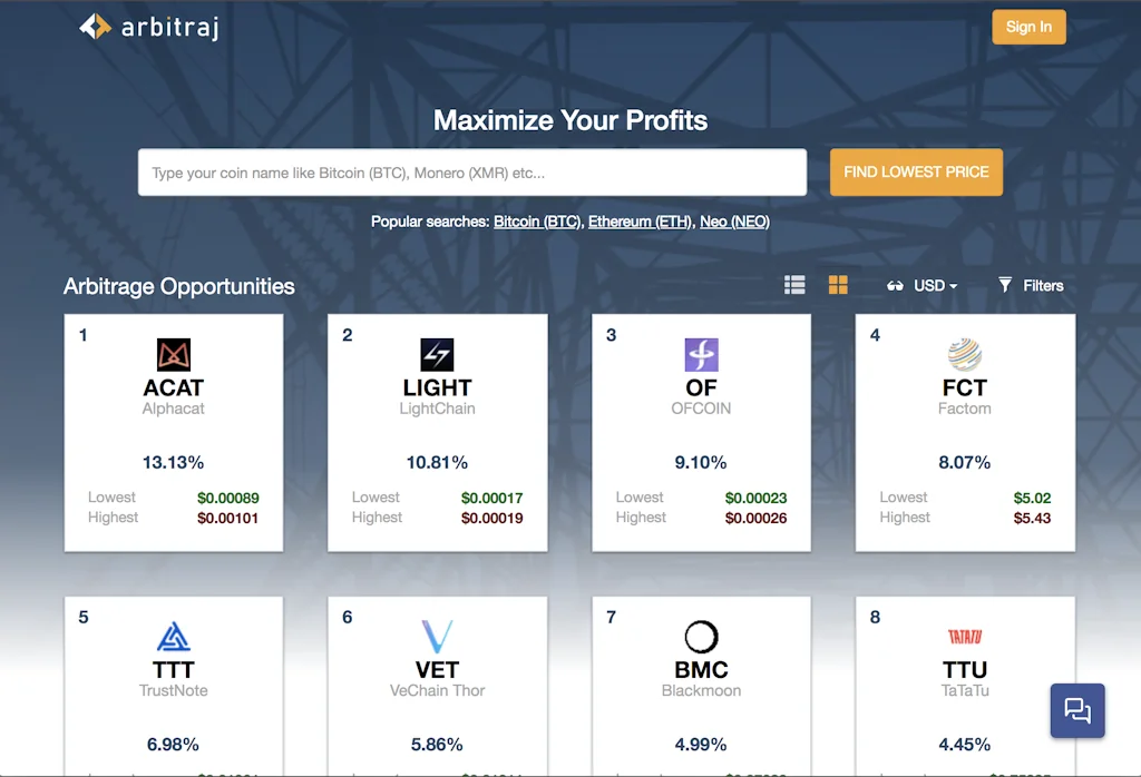 Arbitraj.io screenshot 4 of 5